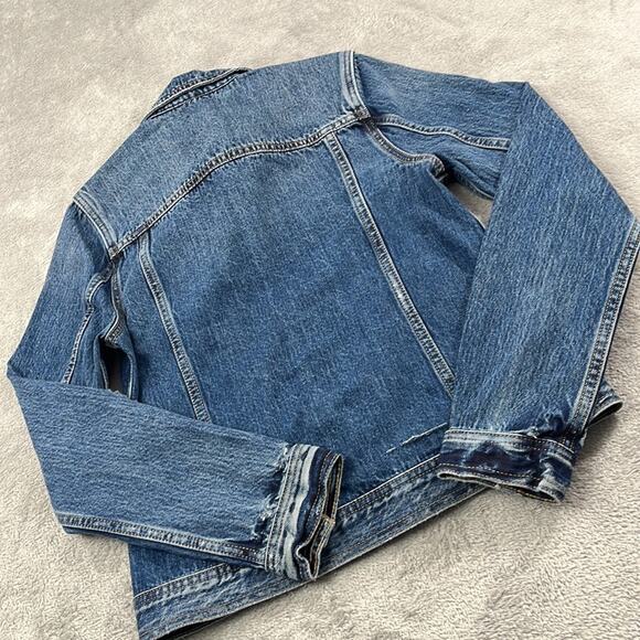 NEW Joes Jeans M Women's 100% Cotton Standard Trucker Denim Jacket Maurine FLAW - Picture 14 of 15